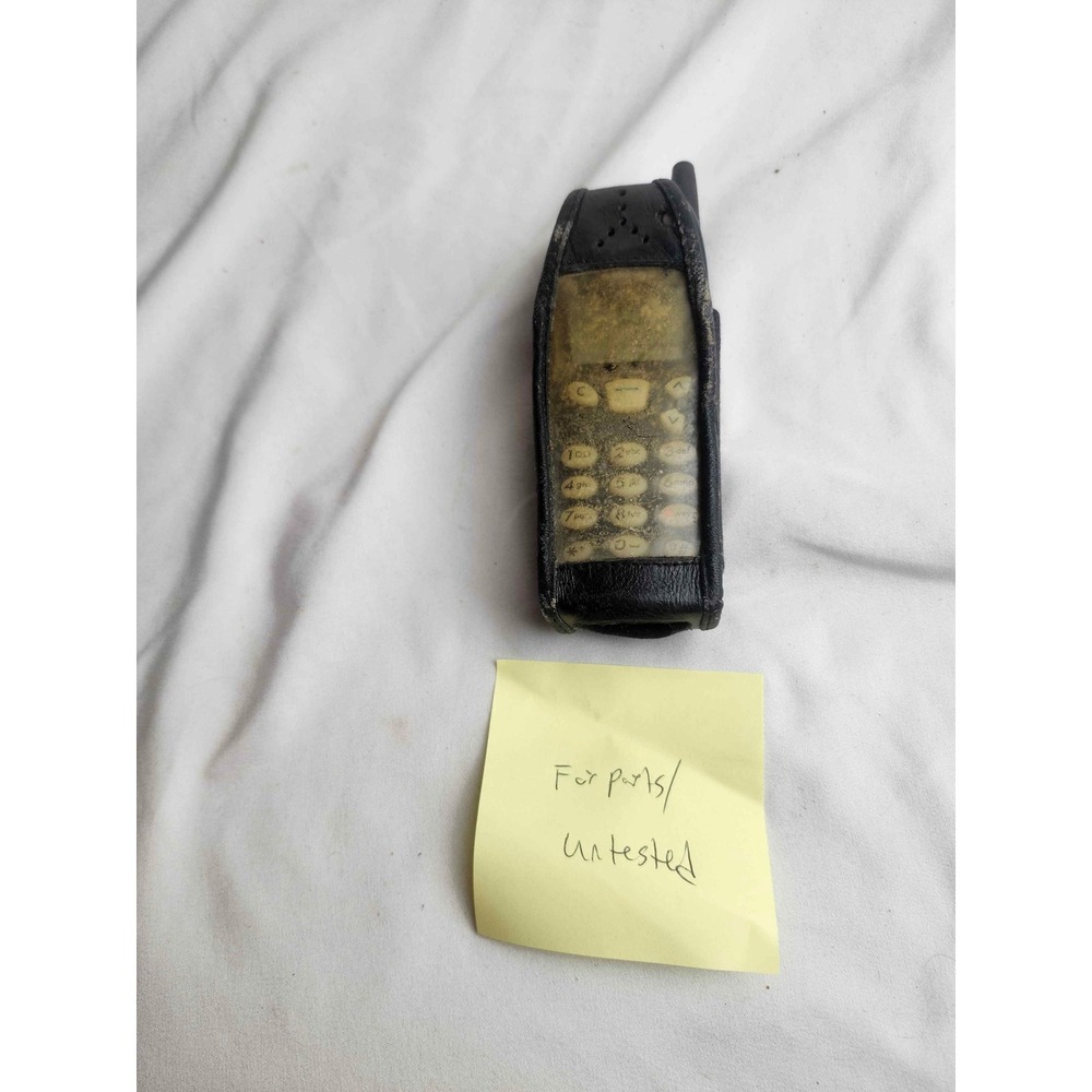 Vintage Nokia BellSouth Cell Phone with Leather Case Untested for Parts